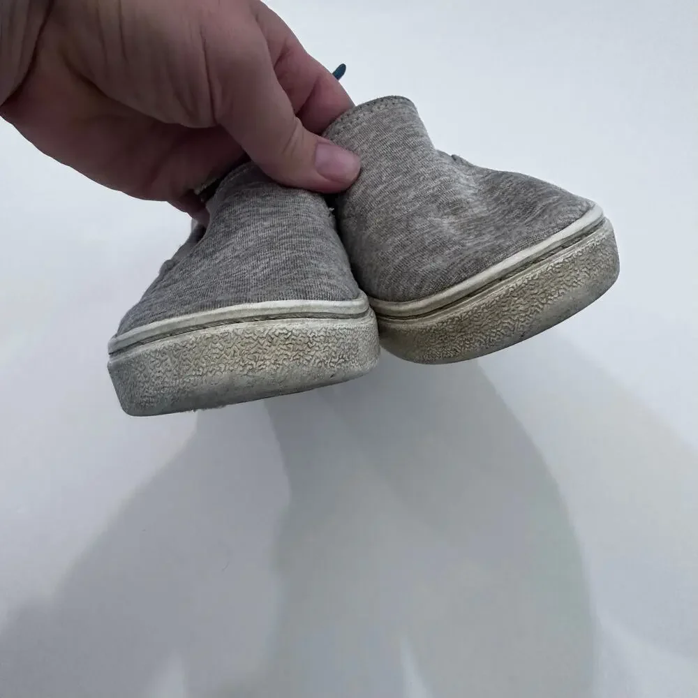 Tom’s grey slip ons size 13